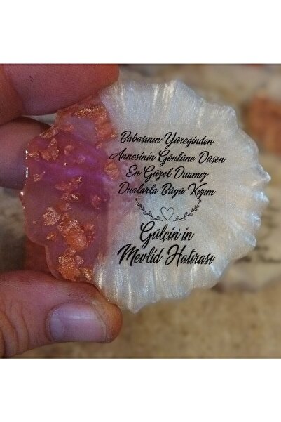 ErenAksesuar Pembe Epoksi Magnet 10 Adet Söz Nişan Nikah Kına Düğün Hediyeliğ...