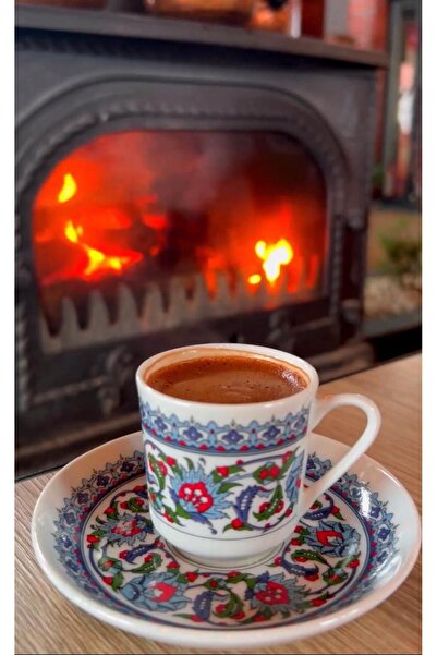 POKİ Güral Kahve Fincanı - Ikili Set - Kadife Kutulu - Güral Topkapı Serisi