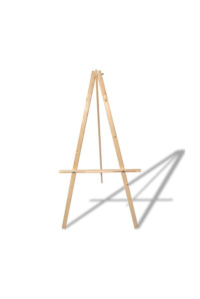 ÇANAKCI AHŞAP Ekonomik Sergi Şövale 145 Cm Ahşap Ayarlanabilir Resim Şovalesi