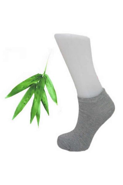 PARİS SOCKS Set of 6 Gray Bamboo Women's Seamless Booties Socks