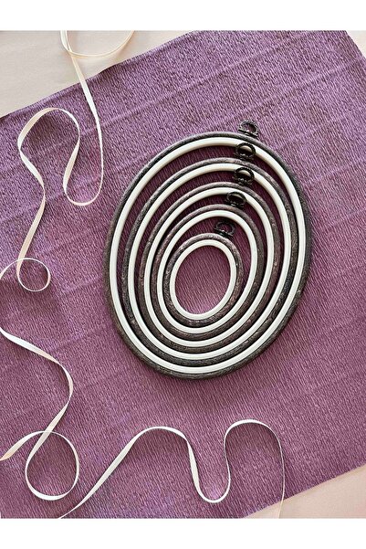 BibuPunch Nurge حلقة بيضاوية مزخرفة ذات مظهر خشبي، مجموعة فرصة مكونة من 5 قطع رقم: 1 / 2 / 3 / 4 / 5