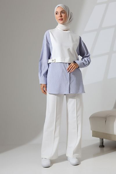 Mihran Butik قطن أبيض موسمي - طقم حجاب رياضي ومريح للسيدات