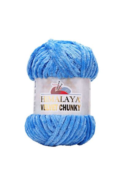 Himalaya Βελούδινος Chunky Βελούδινος Σχοινί Μπλε