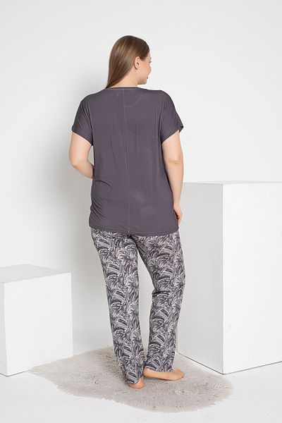 shefox Viscose Women's Pajama Set - Oversize Short Sleeve by confeo
