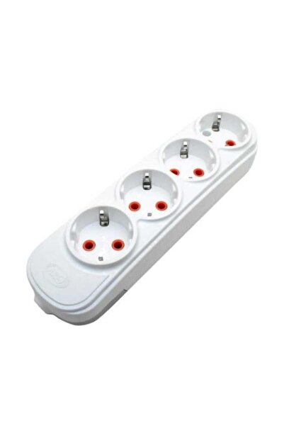 Ars 4 Lü Gözlü Topraklı Grup Priz Kafası Uzatma Kablosuz