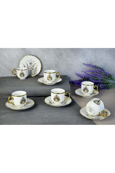Paçi Gold Gilded Honey Coffee Cup