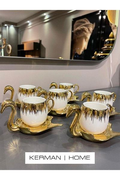 Sembol Purebone-209 - Set of 6 White Clay Cups