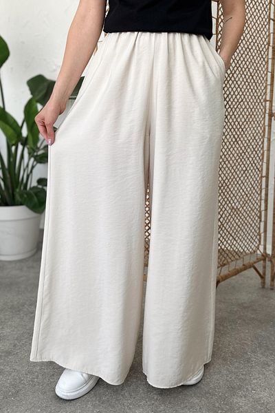 Poliyance Ecru Kulina Trousers