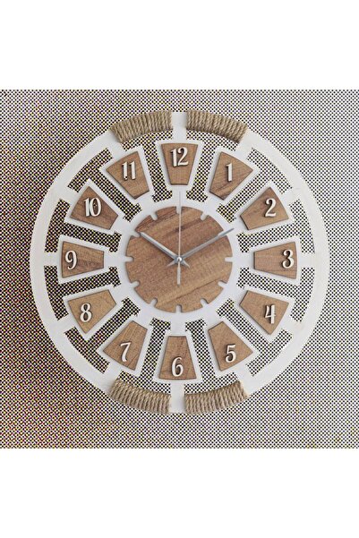 ERGEÇ TASARIM Nordic Style Decorative Wooden Wall Clock