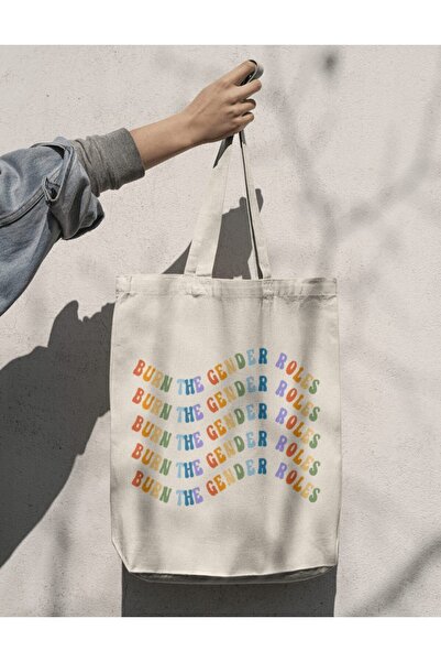 redame Pride Burn The Gender Roles Bez Çanta Tote Bag