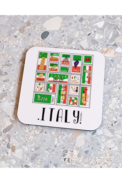 Bikutumutluluk İtalya To Remember Series Italy Hatıra Bardak Altlığı