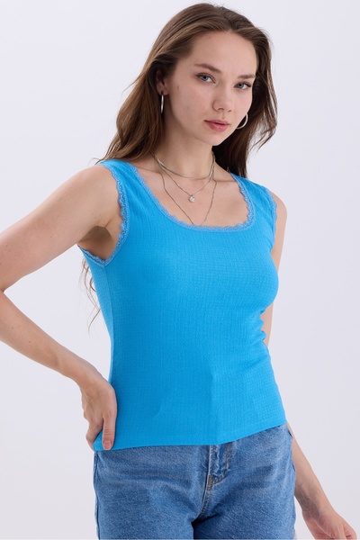 MD trend Kadın Dantel Detaylı Basic Atlet