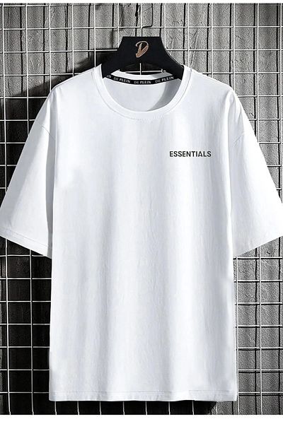 Machetta Essentials Printed - Unisex Oversize Crew Neck T-shirt, Large Size