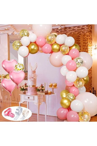 DÜVENCİ TİCARET Pink Gold Balloon Chain