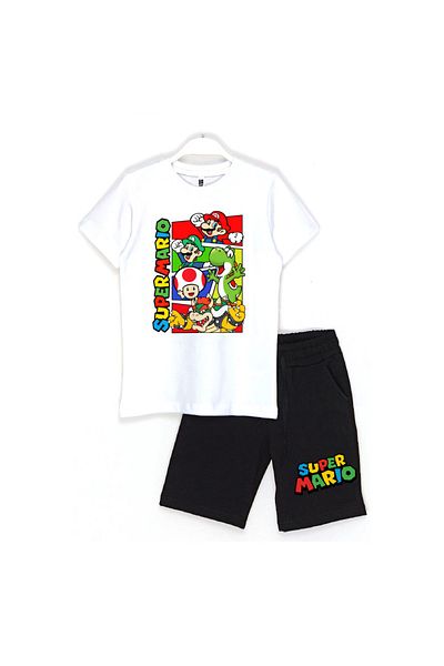 Built By Crazy Super Mario Kids Shorts Set