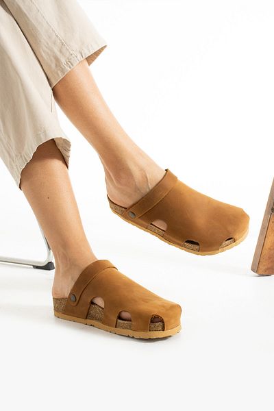 Uniqueqoop Ανατομικές παντόφλες Dublin Cork Sole Δέρμα Μοσχαριού
