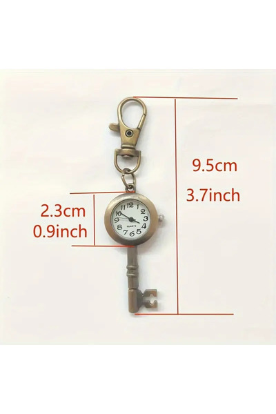 Bozhi Bronze Key Design Necklace Pocket Watch