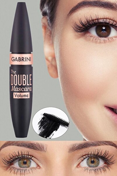 Utelips The Double Mascara Volume Göz Kirpik Profesyonel Siyah Maskara Makyaj...