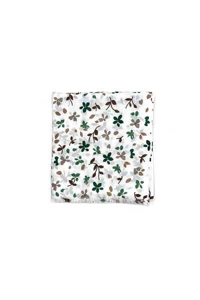 nazipek Şal din bumbac cu model floral de înaltă calitate - 180x70 cm Hijab muselină
