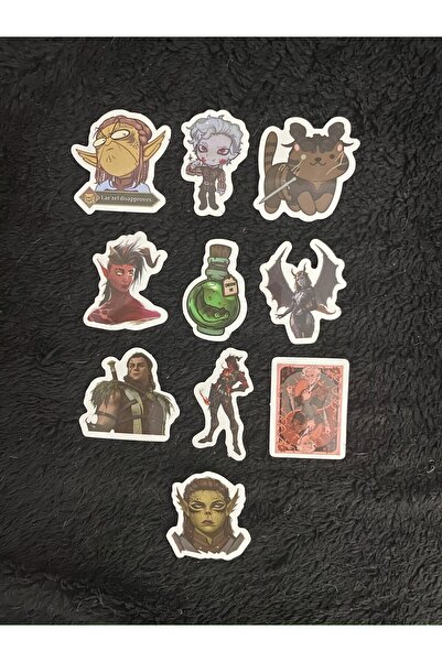 DiceLand FRP DND Baldur's Gate 3 Sticker Set 2