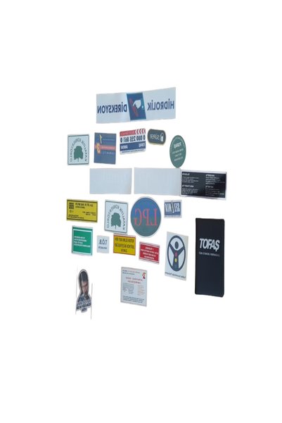 mtcotoaksesuar Tofas Label Set Colorful Licensed