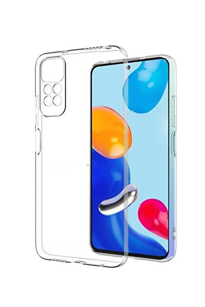 Evax (TIPALI ŞEFFAF) Redmi Note 11 Kamera Koruyuculu Şarj Yeri Tıpalı Yumuşak...