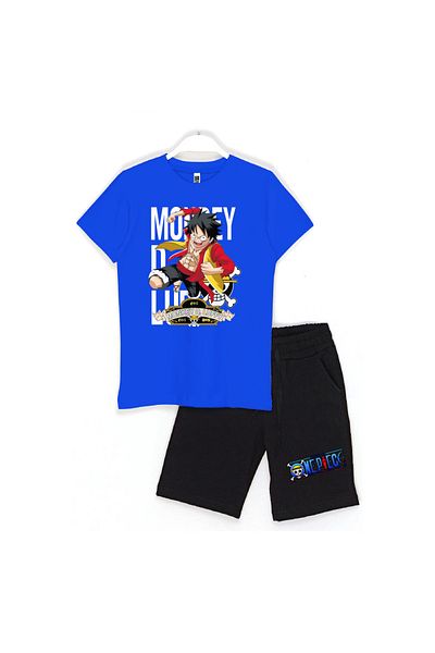 Built By Crazy One Piece Monkey D Luffy - Set pantaloni scurți pentru copii