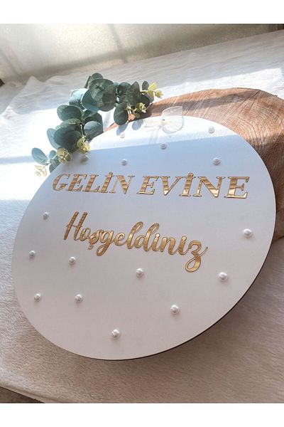 pati Gold Plexi Hooded Welcome to the Bride's Home Ornament