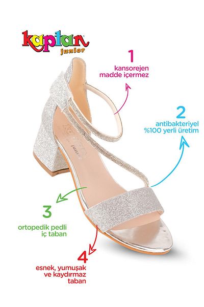 KAPTAN JUNIOR Rochie de seara cu toc pentru fete - Captain Junior PSSK 515