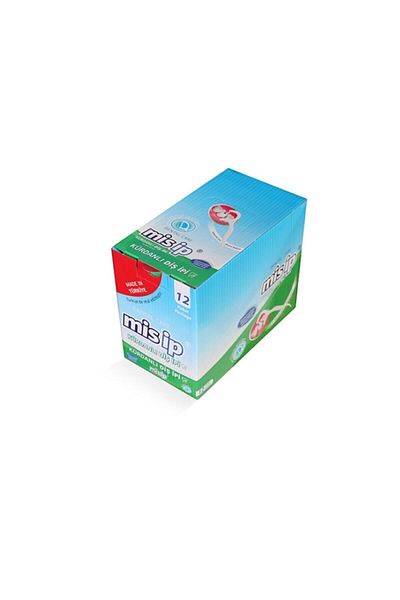Mis İp 32 Pieces Toothpick Dental Floss 12 Pieces