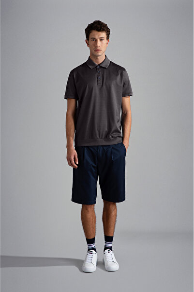 PAUL&SHARK MEN'S KNITTED POLOSHIRT C.WCOTTON