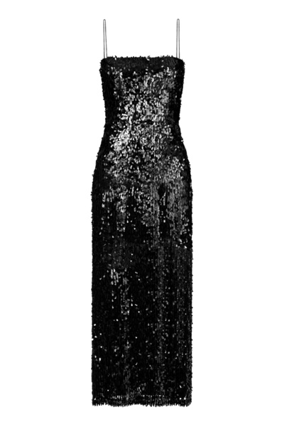 Urban Muse Siyah Payet elbise