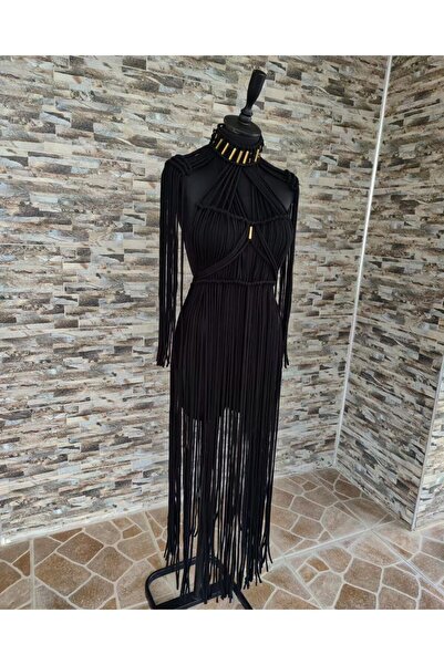 MİR فستان الشاطئ النسائي من Macrame - فستان مهرجان محبوك وصوفية