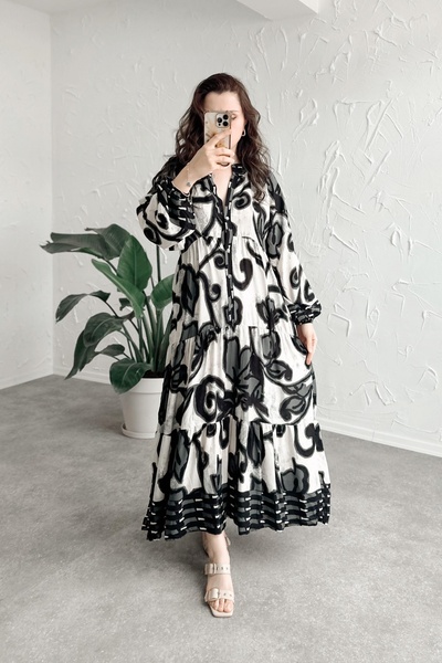 Poliyance Aline Siyah Elbise