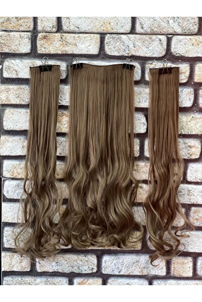 Fenomen Peruk Yarımay+2 Yan Kahve Tonu Çıt Çıt