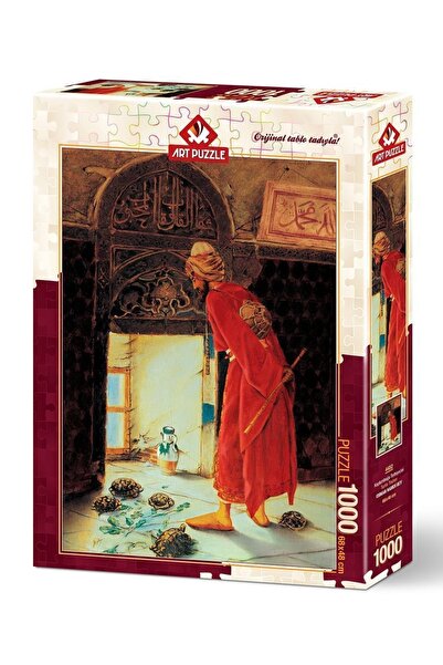 şazenur The Turtle Trainer by Osman Hamdi Bey, 1000-Piece Art Puzzle, 68x48 cm