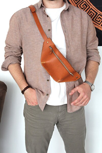 Craftelier El Yapımı Freebag - Unisex - Taba