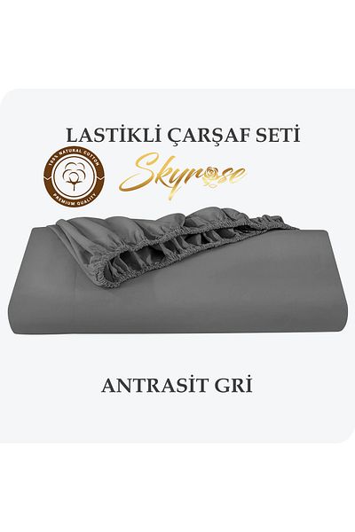 Skyrose King Size Elastic 100% Cotton Sheet Set - 180x200+/30 Open Size 240x260 cm Dowry Box