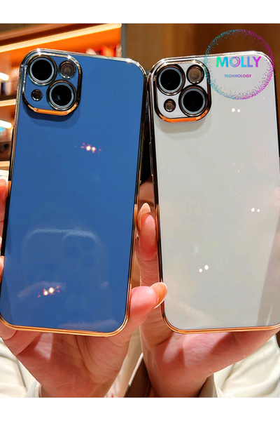 Molly Luxury Silicone Case for Tecno Pova Ld7 with Water Green Edges Gold Detail