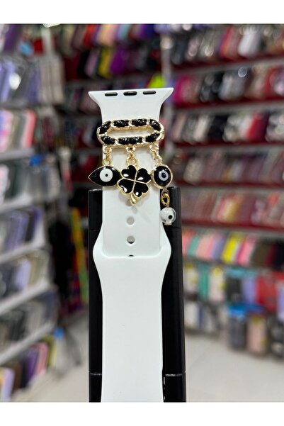 RG Teknoloji Apple Watch Kordon Uyumlu yonca Charm/aksesuar/siyah göz nazar b...