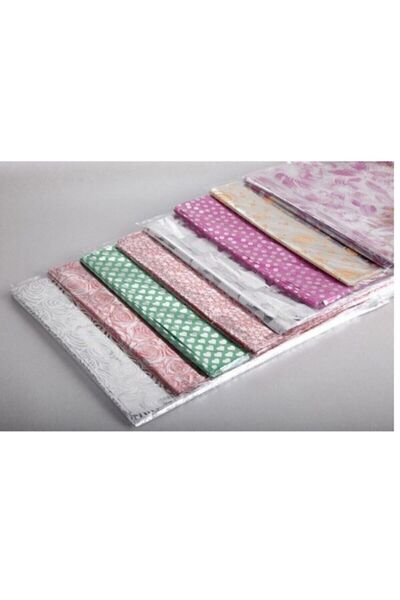 Voice Packaging Metalize Hediye Poşet Paketi 20x35cm Kendinde Bantlı Renkli Hediye Paketi 100lü