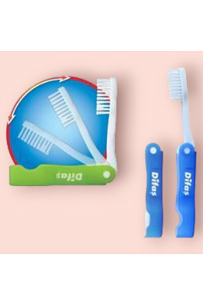 HAZNE 3 adet Seyahat tipi katlanır diş fırçası