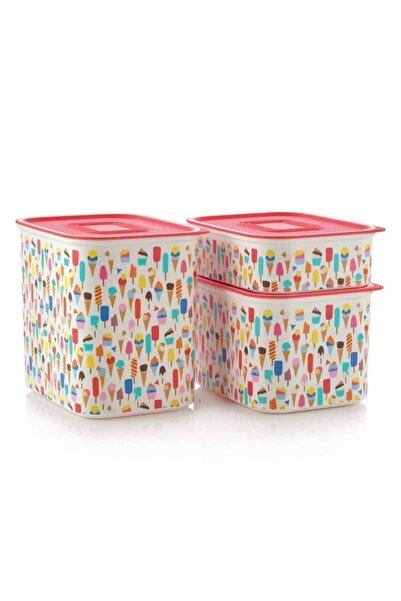 Tupperware Su Set 3'lü Su Dondurma Saklama Kabı Hsgl