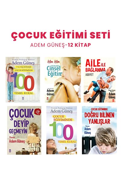 Timaş Yayınları Çocuk Eğitimi Seti - Adem Güneş - 12 Adet Kitap - Çocuk Psiko...