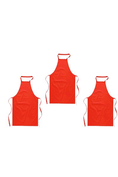 Reynes 3 Pieces of Kitchen Apron Red