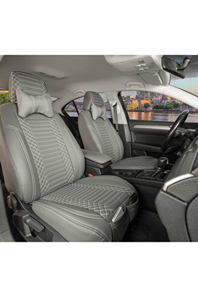 Stil Bmw 5 Series 524 غطاء مقعد سيارة جلدي فاخر طقم أمامي/خلفي مدخن حصريًا