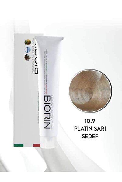 Biorin Permanent Hair Color Cream 100 Ml No: 10.9 Platin Sarı Sedef