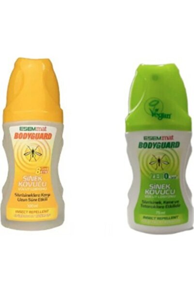 Esemmat Bodyguard Vegan Zero Sinek Kovucu Vucüt Losyonu 75ml+100 Ml Sinek Kov...