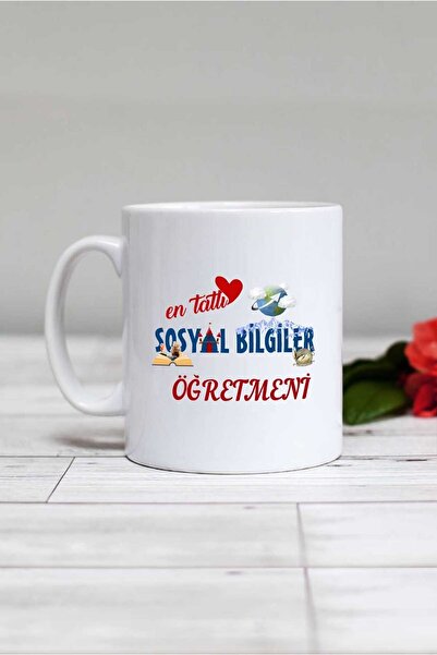 Hedizu كوب مدرس الدراسات الاجتماعية الأكثر حلاوة باللون الأبيض