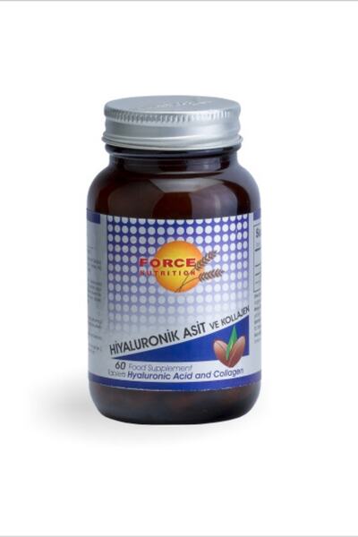 Force Nutrition 60 قرص حمض الهيالورونيك والكولاجين